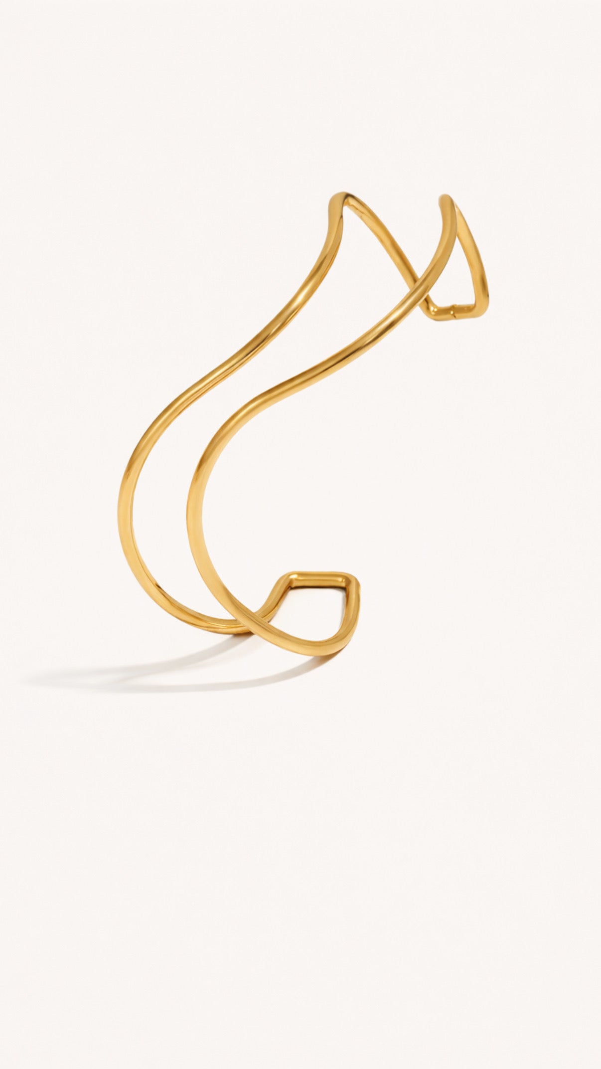 Wave Open Cuff Bracelet